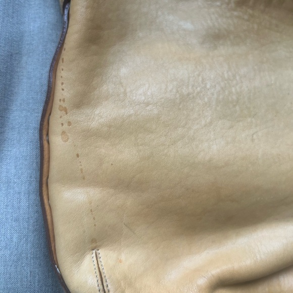 Vintage Coach RARE pebbled leather hobo bag double strap 9350 mustard y2k retro - Picture 4 of 13